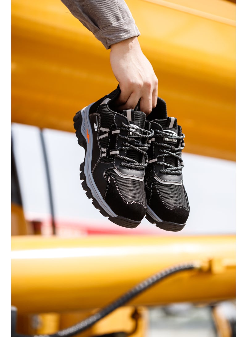 Steel Toe Cap Shoes for Men Women Reflective Summer Work Shoe Breathable Comfortable Anti Slip Safety Shoe 42 EUR  - Image 5