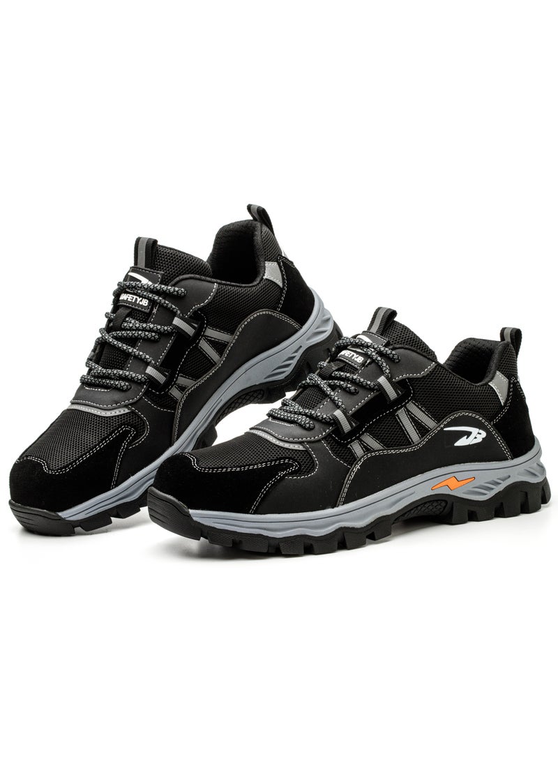 Steel Toe Cap Shoes for Men Women Reflective Summer Work Shoe Breathable Comfortable Anti Slip Safety Shoe 42 EUR  - Image 1