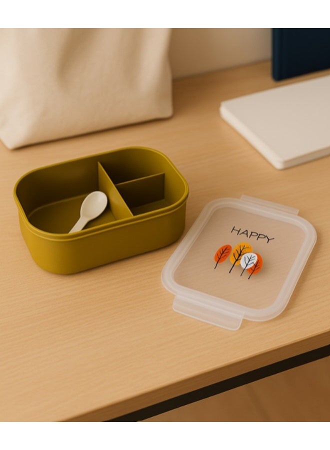 AREEN 3-Compartment Lunch Box – Perfectly Sized for Meals, Leak-Proof, Dishwasher Safe, and BPA-Free - Image 2