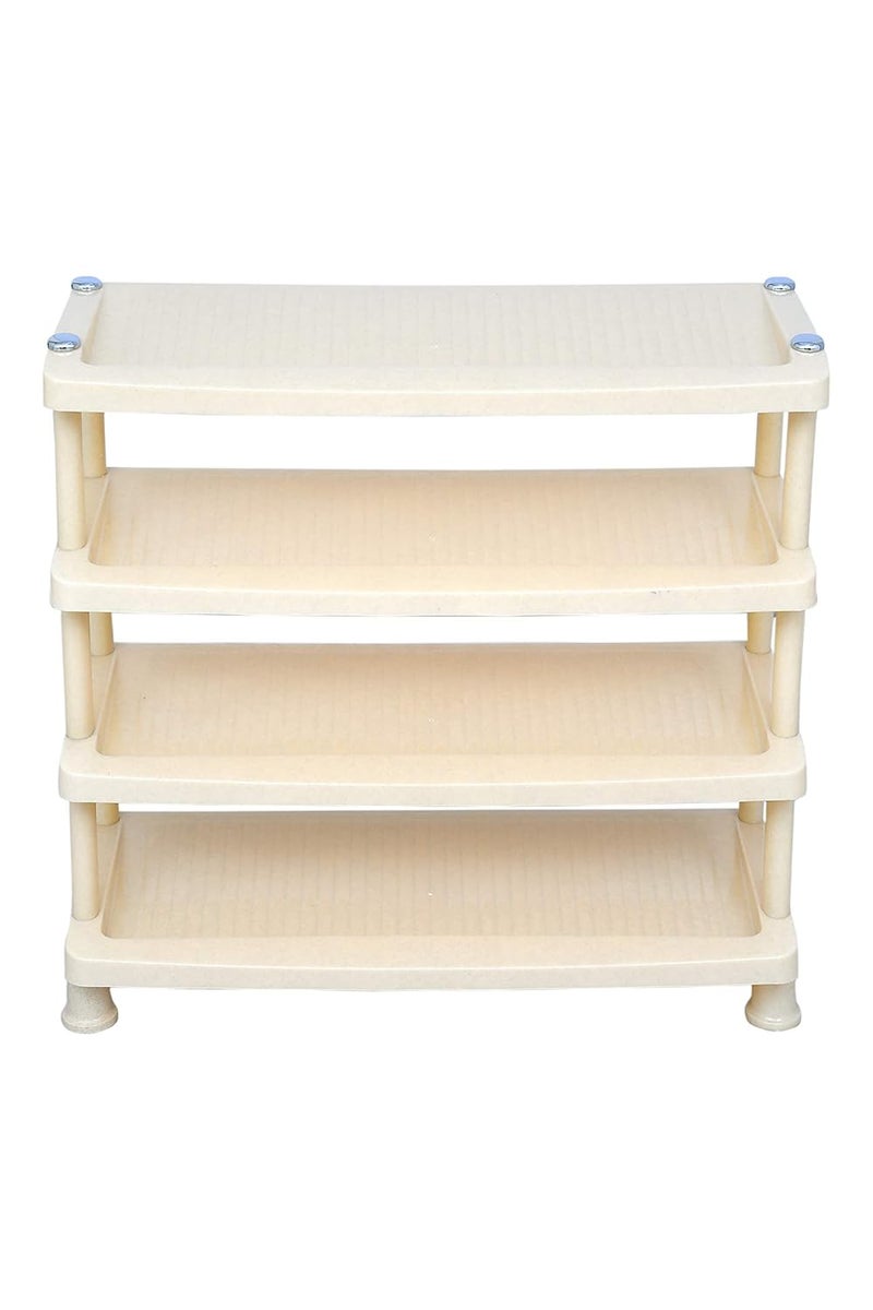 Prima Plastic Shoe Rack Storage Organizer Shelves for Home Living Room Bedroom 4 Shelves - Image 5