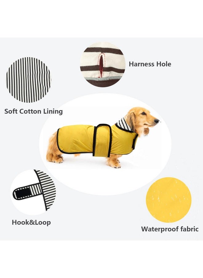 Dachshund Raincoat Waterproof, Perfect For Dachshund Sausage Weiner Long Back Breeds With Reflective Stripe Rain Coat For Dogs Great Coverage In Autumn Winter  Yellow  S - pzsku/Z5C4D055747B6AB0340ABZ/45/_/1726218768/f841afc5-b919-49e0-bc1a-835dc9ed909a