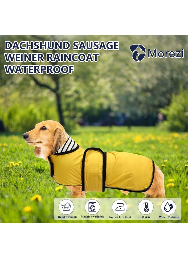 Dachshund Raincoat Waterproof, Perfect For Dachshund Sausage Weiner Long Back Breeds With Reflective Stripe Rain Coat For Dogs Great Coverage In Autumn Winter  Yellow  S - pzsku/Z5C4D055747B6AB0340ABZ/45/_/1726218779/a1a3de95-572a-458e-88b6-8c4f4326b14b