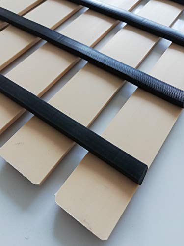 Eurotex Rectangular Shower Mat Non Slip for Bathroom, Anti Skid Bathtub Mat (Plastic Stripped- Rubber Base, 46cm x 61cm)- Beige - Image 5