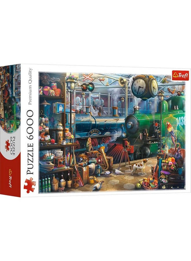 تريفل لعبة تركيب الصور المقطوعة من تريفل، 6000 قطعة، مطبوعة باللون الأحمر، مقاس 54 بوصة × 38 بوصة، لعبة تركيب الصور المقطوعة كبيرة الحجم مليئة بالتفاصيل، متعة إبداعية، لعبة تركيب الصور المقطوعة الكلاسيكية للبالغين والأطفال من سن 12 عامًا - Image 1