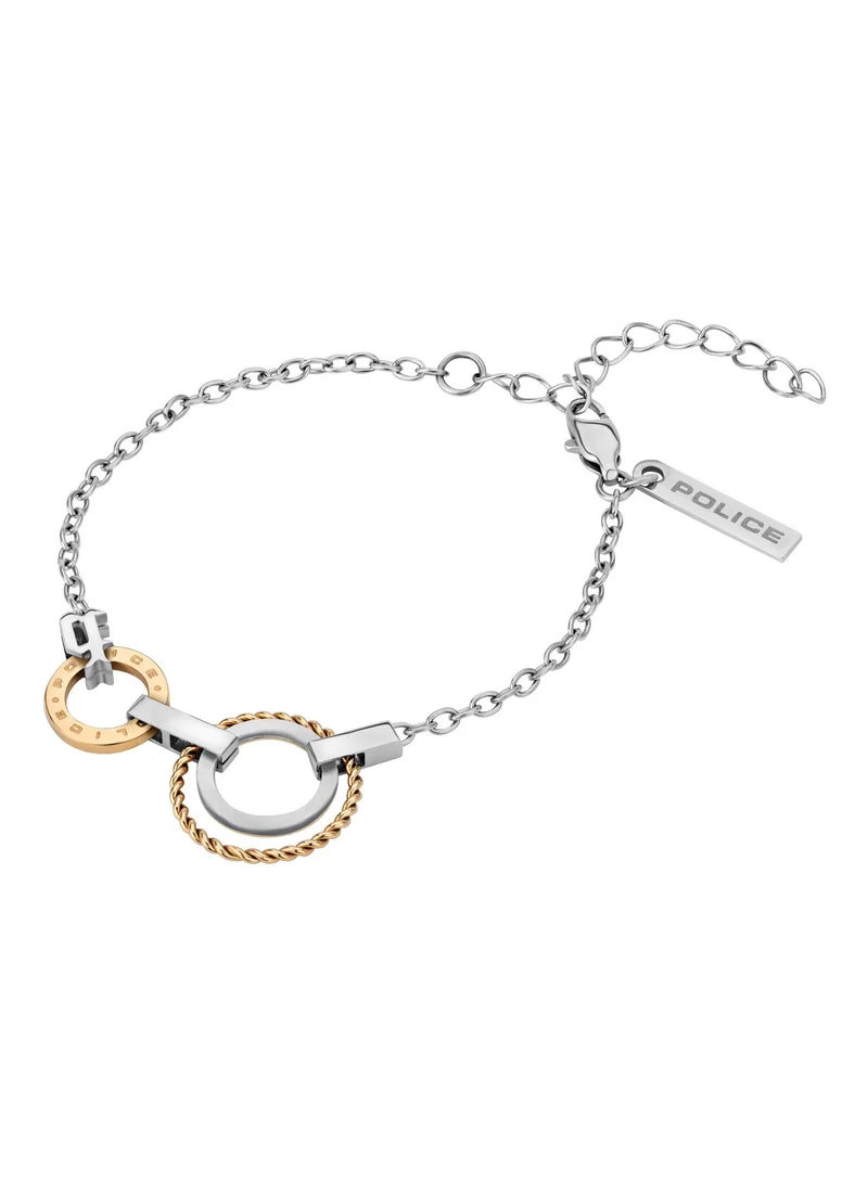 Contour Silver Rose Gold Stainless Steel Chain Bracelet for Women