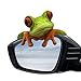 LHDOS Frog Car Rear View Mirror Ornament Personalized Frog Statue Funny Cute Car Dashboard Center Console Decoration Accessories Mini Frog Resin Craft for Desk Computer Monitor Front - Image 2