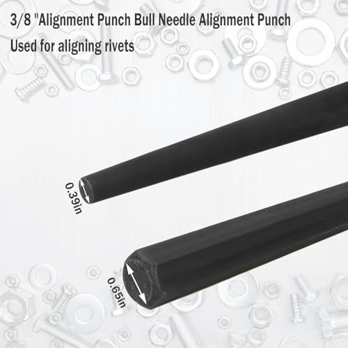 HNF 22017 3/8-Inch Line-Up Punch,Cone 7/8” to 3/8”，15” Long (Set of 1) - Image 2