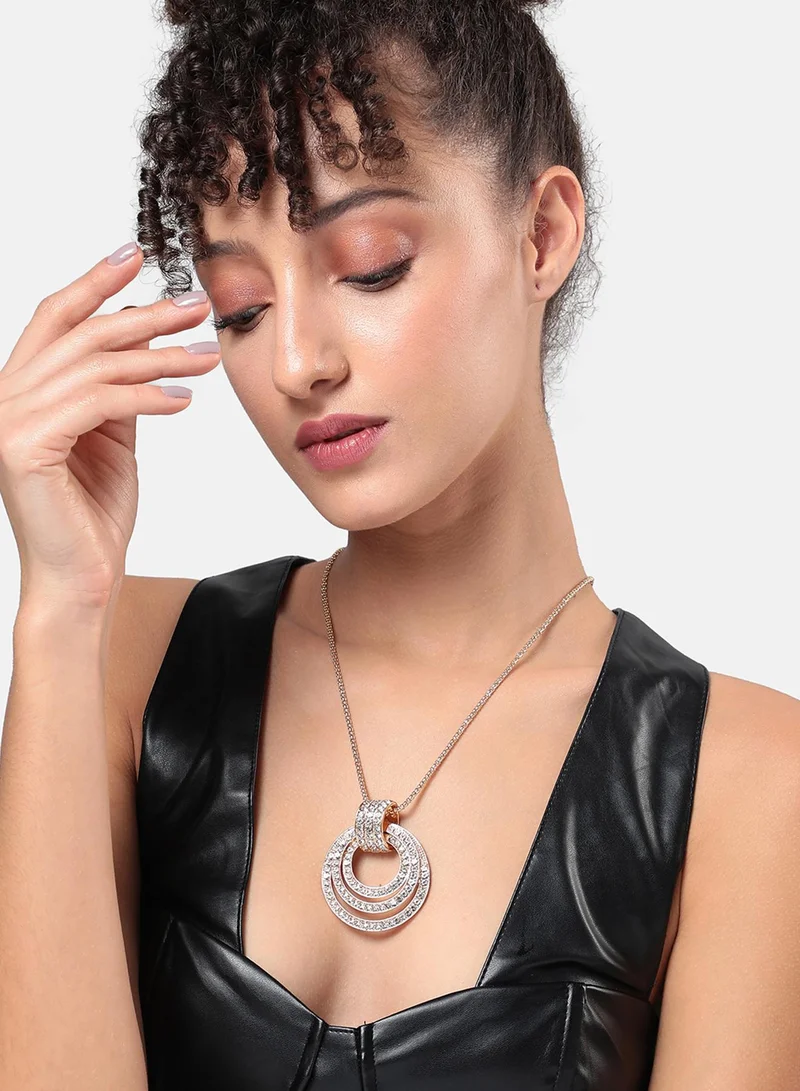 SOHI Enchanted Echo Artificial Pendant Necklace Jewellery