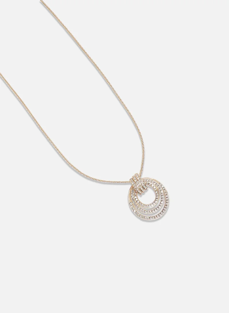 SOHI Enchanted Echo Artificial Pendant Necklace Jewellery