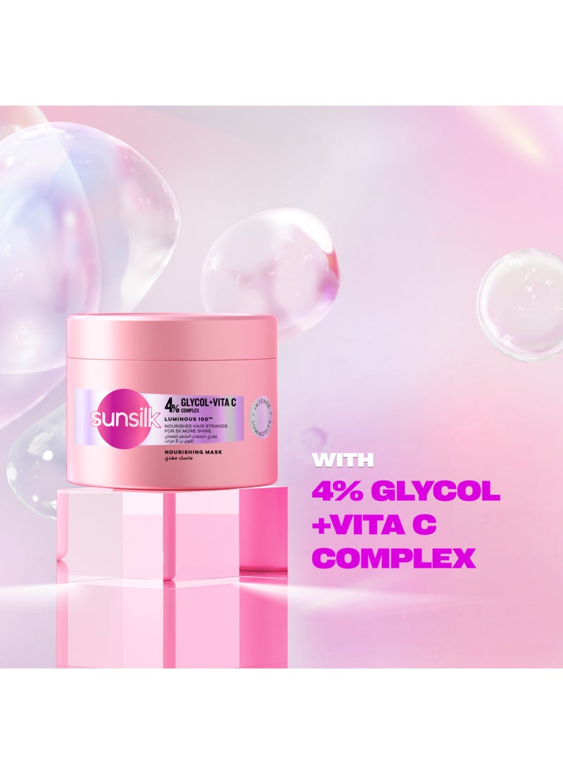 Sunsilk Nourishing Mask Luminous100 Nourishes Hair Strands For 5X More Shine 220ml - Image 4