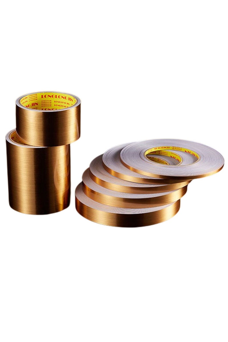 0.5cm 50M gold Self-Adhesive Tile Stickers Tape Floor Waterproof Wall Gap Sealing Strip Gold Silver