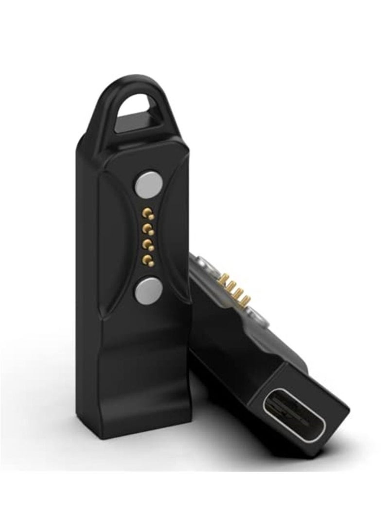 4-pin Smart-Watch Micro C Adapter USB Charger Charging Adapter Connector Converter Compatible for Polar Pacer/Pacer Pro - Image 1