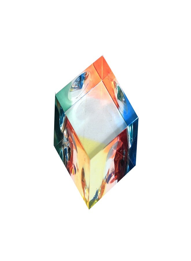 Bharat Plastic Acrylic paper weight Size 2 x 2 x 1.25 inch, pack of 1. - Image 2