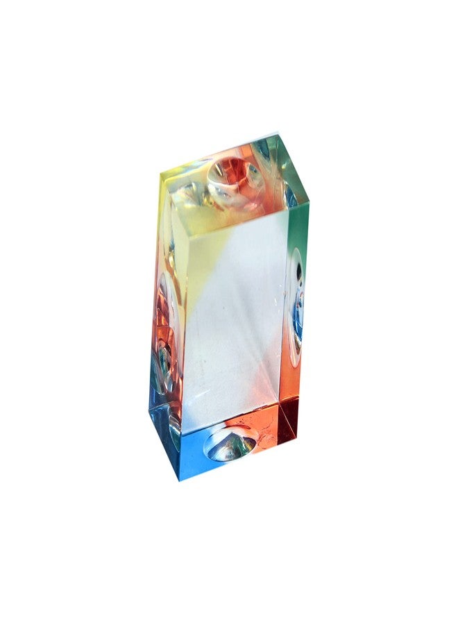 Bharat Plastic Acrylic paper weight Size 2 x 2 x 1.25 inch, pack of 1. - Image 1