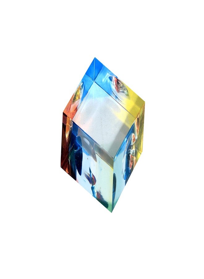 Bharat Plastic Acrylic paper weight Size 2 x 2 x 1.25 inch, pack of 1. - Image 3