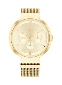 TOMMY HILFIGER Women Buckle Analog Round Stainless Steel Wrist Watch ...