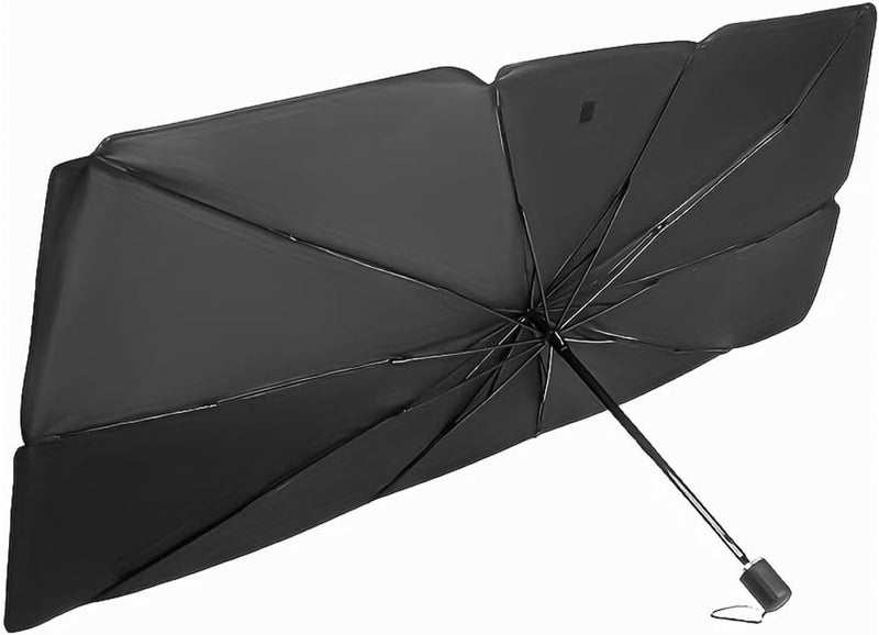 Foldable Windshield Sun Shade Umbrella, 55" x 31" Reflective Car Window Cover for Front Window Heat Insulation Protection - Image 2