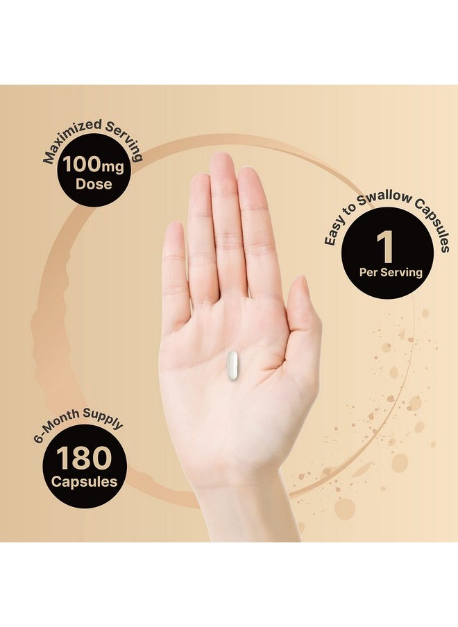 NatureBell - P5P Vitamin As Pyridoxal 5 Phosphate 100Mg 180 Capsules Activated P5P Vitamin B6 Supplements Support Brain Health & Memory Function No Gmos - Image 1