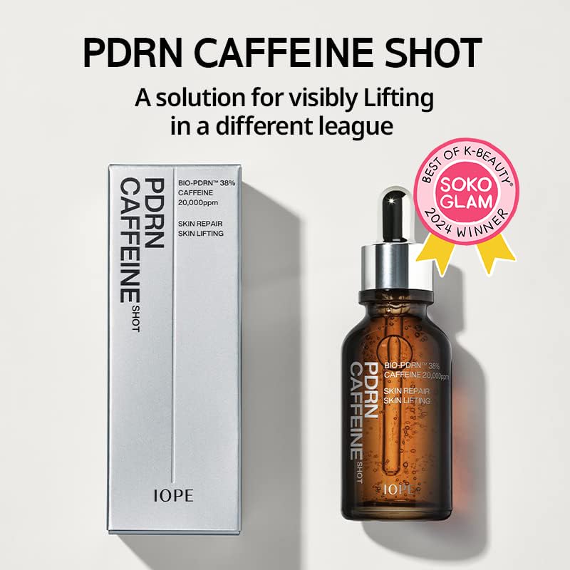 IOPE PDRN Caffeine Shot with Bio-Conditioning Essence Foam Cleanser - Image 3