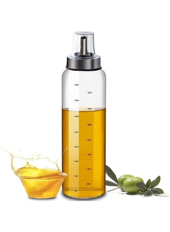 Baskety زجاجة زيت وخل بسكتي, زجاج بوروسيليكات بغطاء معدني سائل زجاجة زيت 500 مل 24 سم (عبوة جديدة من 1) - Image 1