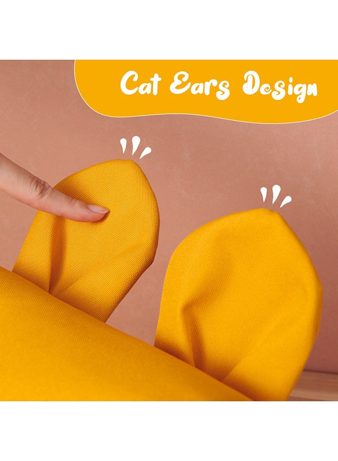 صنفينو حقيبة حفاضات بتصميم قطة تثبت على عربة الأطفال - بلون أصفر - Image 5