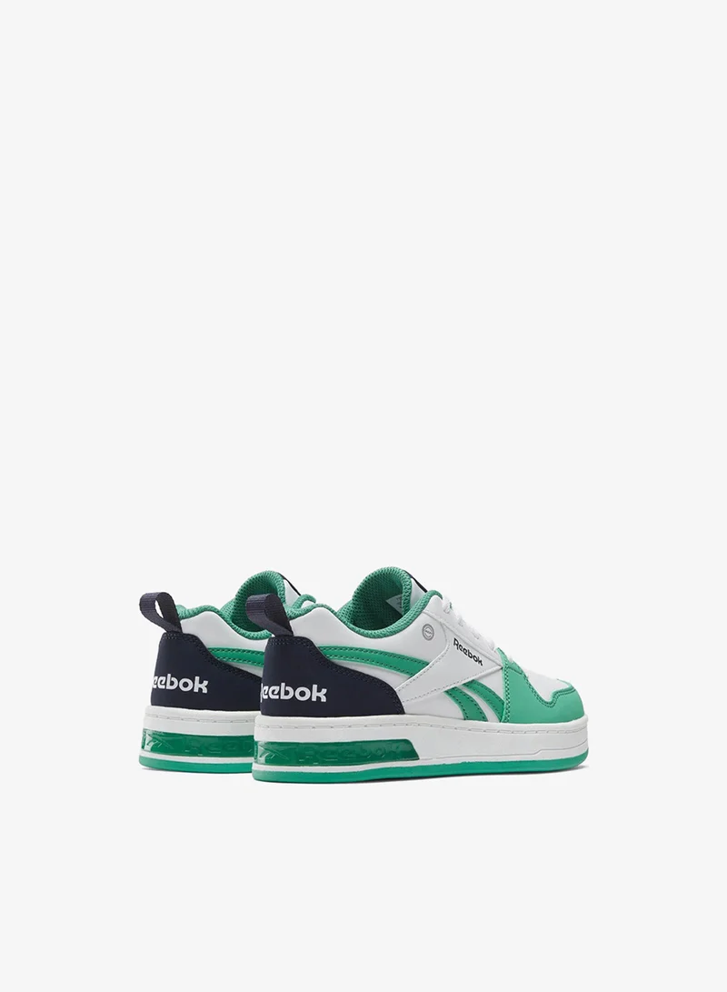 Reebok White/Upgrade Green/Vector Navy Reebok Royal Prime Step 'N Flash Kid's Shoes for Women | Best Price UAE