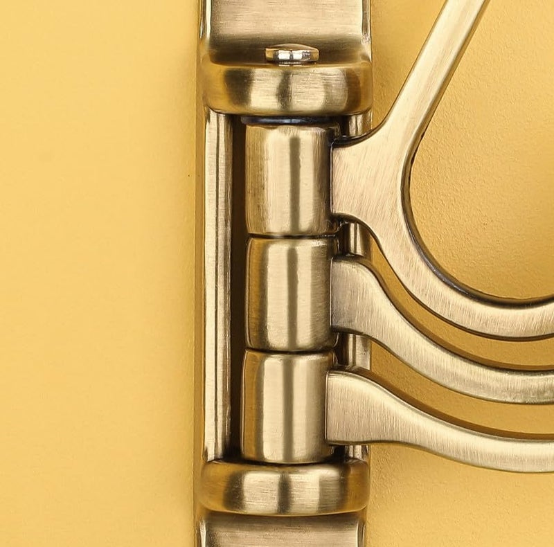 iSTAR Metal Flexible 4 Pin Hooks Bathroom Cloth Hanger Wall Hook Door Robe Hooks for Hanging Keys, Clothes, Towel (Antique) Pack of 1 - Image 3