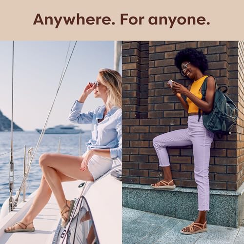 Plaka Explore Hiking Sandals for Women, Arch Support women's Walking Sandals with Adjustable Straps, Waterproof Strappy Sandals for Beach, poolside and Travel|Peach Brazilian Sand, size 9 - Image 3
