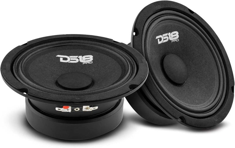 DS18 PRO-GM6SE Loudspeaker - 6.5", Midrange, Sealed Back, 480W Max, 140W RMS, 8 Ohms - Premium Quality Audio Door Speakers for Car or Truck Stereo Sound System - Image 2