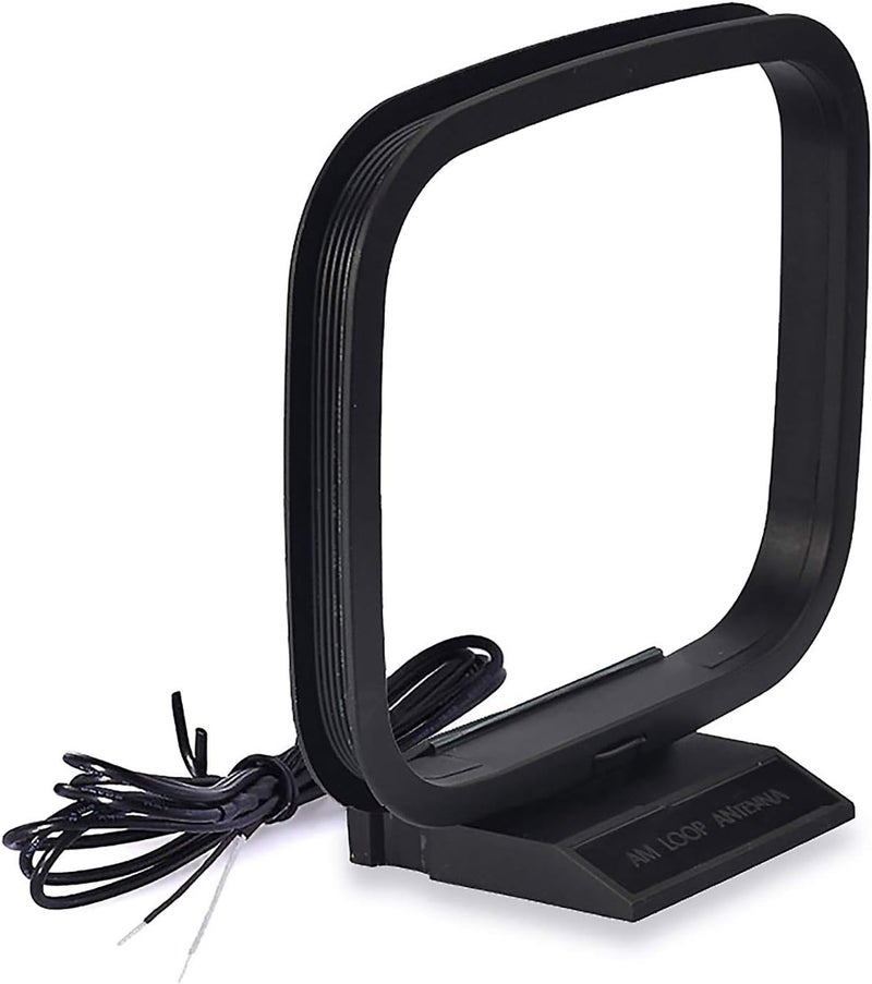 BINGFU AM Loop Antenna with 2 Pin Bare Wire Compatible with Pioneer Onkyo Yamaha Marantz Pyle Indoor Radio Bluetooth Home Stereo Receiver AV Audio Video Home Theater Receiver Power System - Image 1