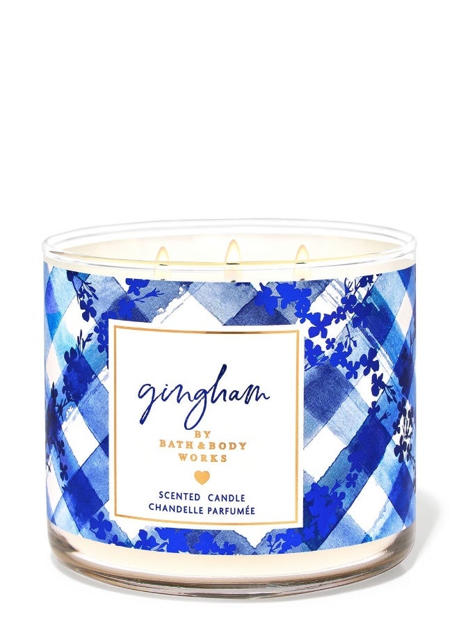 Bath & Body Works Gingham 3-Wick Candle 