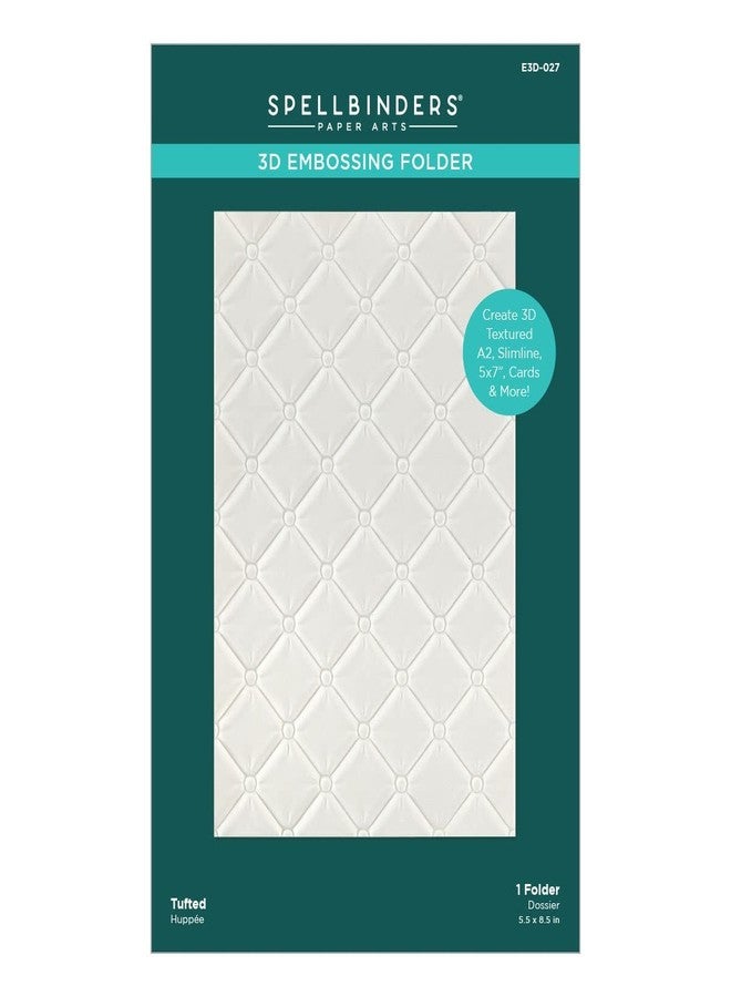 Spellbinders 3D Embossing Folder 5.5"X8.5" - Tufted - Image 1
