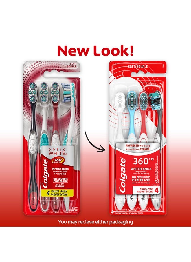 Colgate Colgate 360 Advanced Optic White, 4pk, Soft  - Image 2