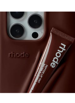 rhode Silicone lip holder for mobile phones, lip gloss phone case, phone case lip holder, iPhone back mount lip holder (with lip gloss, Espresso）  - Image 3