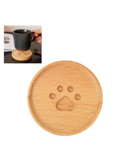 Wooden Coaster Prevent Slip Heat Insulation Cute Paw Round Cup Pad for Tea Cup Coffee Mug - pzsku/Z5C4E0C30F586DAAF9DD5Z/45/_/1732166821/14426f73-409b-4cfd-978a-955cfda46683