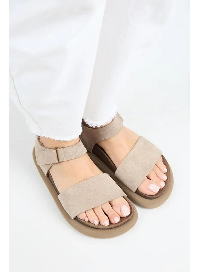Manijero  Bronx Women's Genuine Leather Strappy strap Tan Sandal. for Women | Best Price UAE