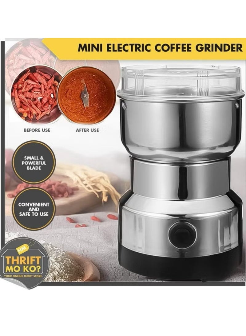 دينكس مطحنة قهوة صغيرة محمولة من الستانلس ستيل, مطحنة كهربائية متعددة الوظائف - Image 5