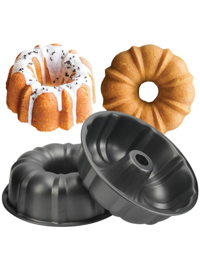قالب كعكة من الفولاذ الكربوني المقاوم للالتصاق لخبز الكعك الصغير والبراوني (24 سم) - Image 3