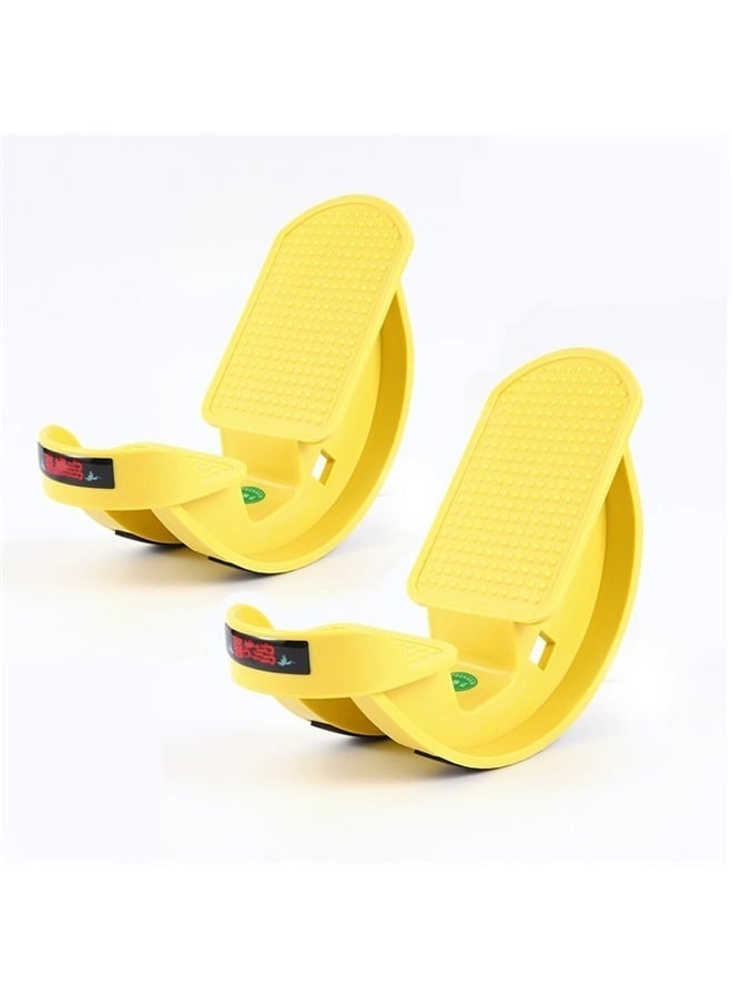Generic Sporting Goods Flexibility Exercisers-2pcs Foot Rocker, Effective Calf Stretching and Foot Massager Stretcher for Plantar Fasciitis Relief, Improved Flexibility, Ergonomic Design yellow  - Image 1
