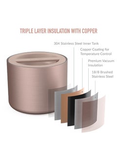Bentgo Stainless Steel Insulated Food Container - Rose Gold  - Image 4