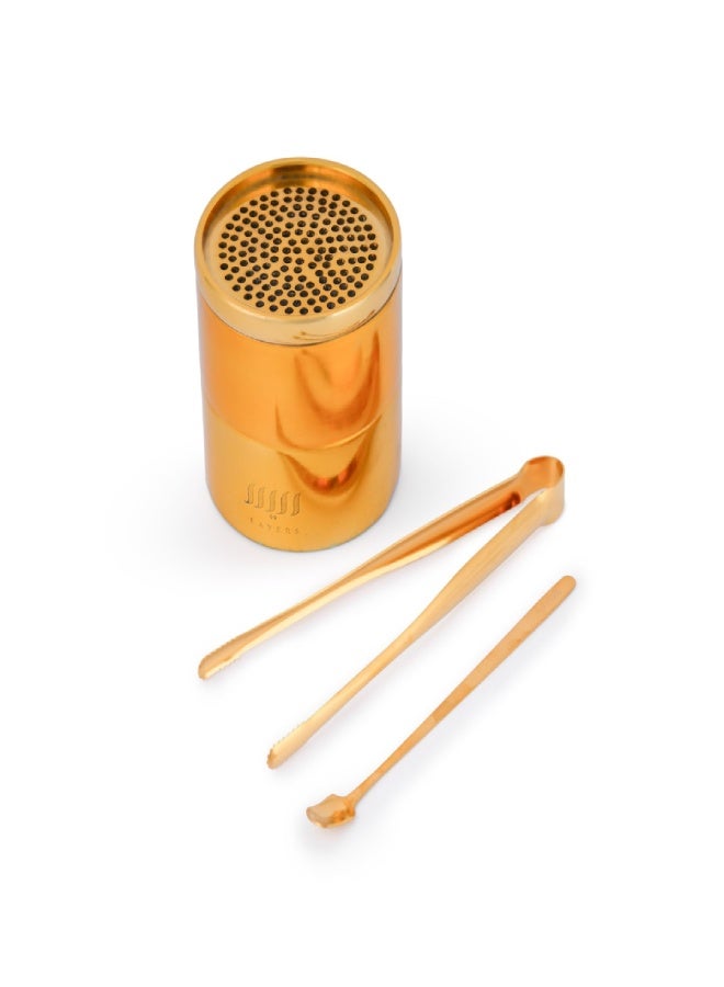 Layers Ofra Jurassic Travertine Large Incense Burner Holder – Natural Marble – With Gold or Black Incense Burner - Image 3
