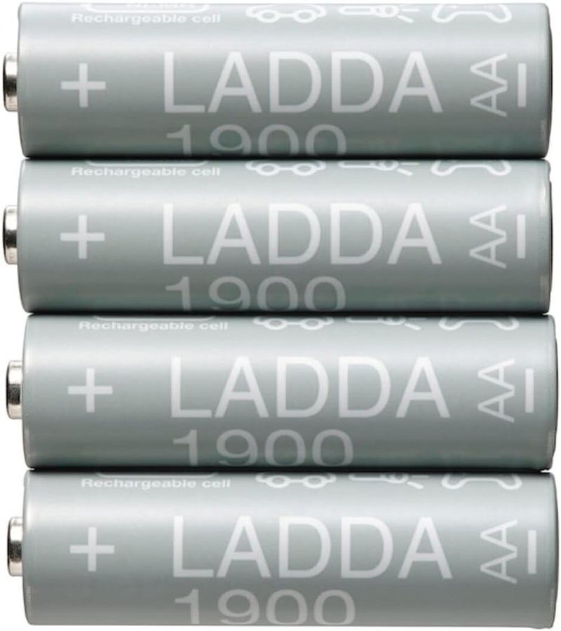 Digital Shoppy LADDA Rechargeable Battery, HR06 AA 1.2V, 1900mAh, 4 Pack. - Image 1