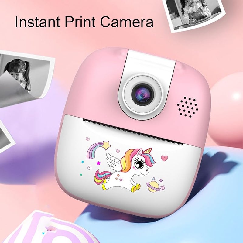 Instant Print Camera 24MP Selfie Digital Camera with 180 Degree Rotation Lens and Music Player - Image 3