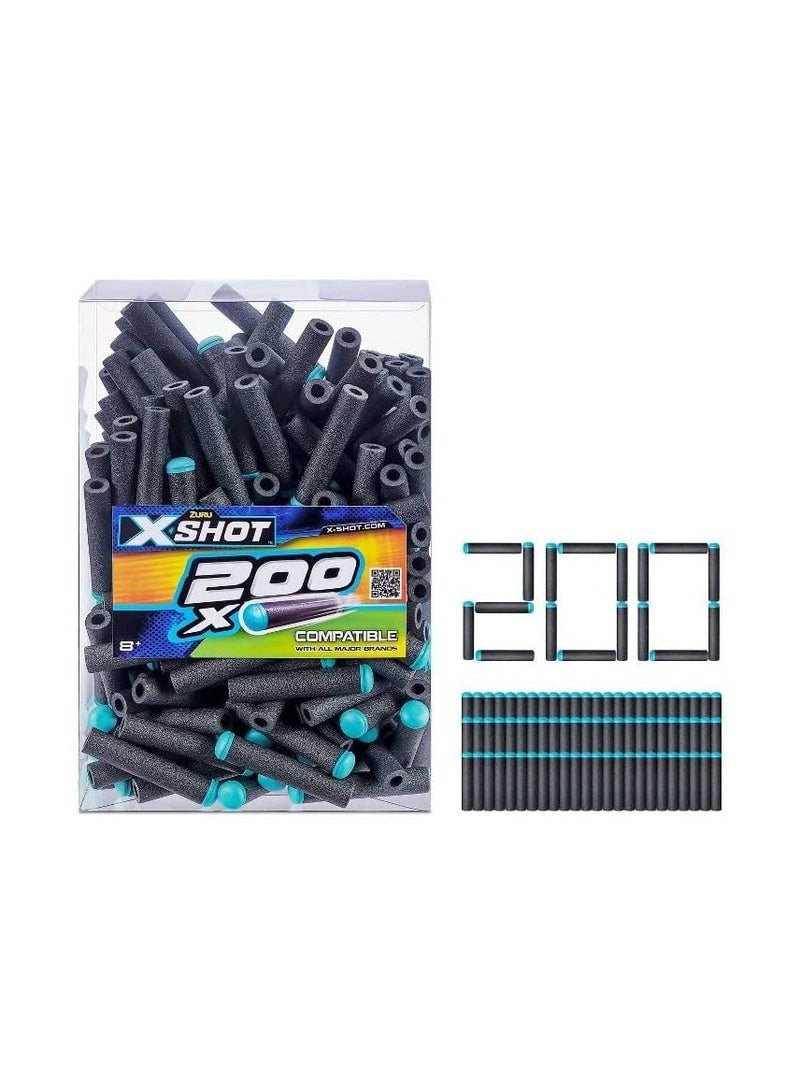 زورو إكس شوت إكسيل دارت عبوة تعبئة باللون الرمادي والأزرق 200pk XS-36500 - Image 1
