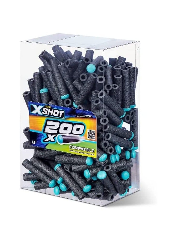 زورو إكس شوت إكسيل دارت عبوة تعبئة باللون الرمادي والأزرق 200pk XS-36500 - Image 2