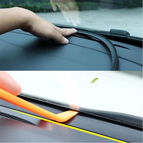 Careflection Car Dash Board Wind Shield Sound, Odour, Smell, Horn, Noise, Vibration Proof Sealing Strips Stickers (1.6M, Pack of 1) Rubber Gap Seal U Type Insulation (Free Installation Tool) - Image 5
