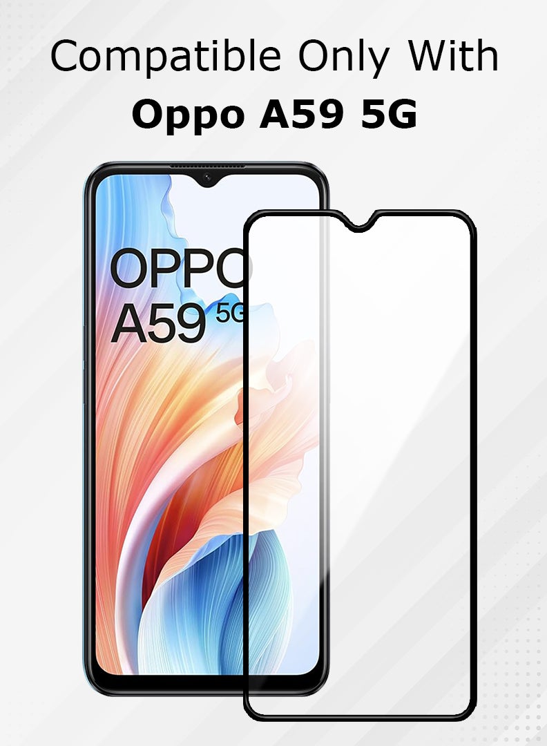 DUSALA Screen Protector For Oppo A59 6.56 Inch 9H Hardness Tempered Glass Film, Bubble Free Easy Installation, Full Coverage, Anti Scratch And Touch Sensitive - Image 2