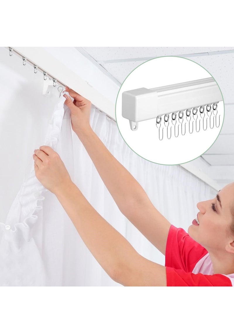 120 Pcs Metal S Shaped Shower Curtain Hooks, Small Track Hangers, Drape Connection Hooks for Curtains, RV and Ceiling Drapery Hanging Solution - Image 4
