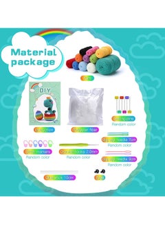SYOSI Dinosaur Crochet Kit for Beginners, Includes Yarn, Step-by-Step Instructions Video, and Crochet Tools,. Perfect Crochet Kit for Adults  - Image 2
