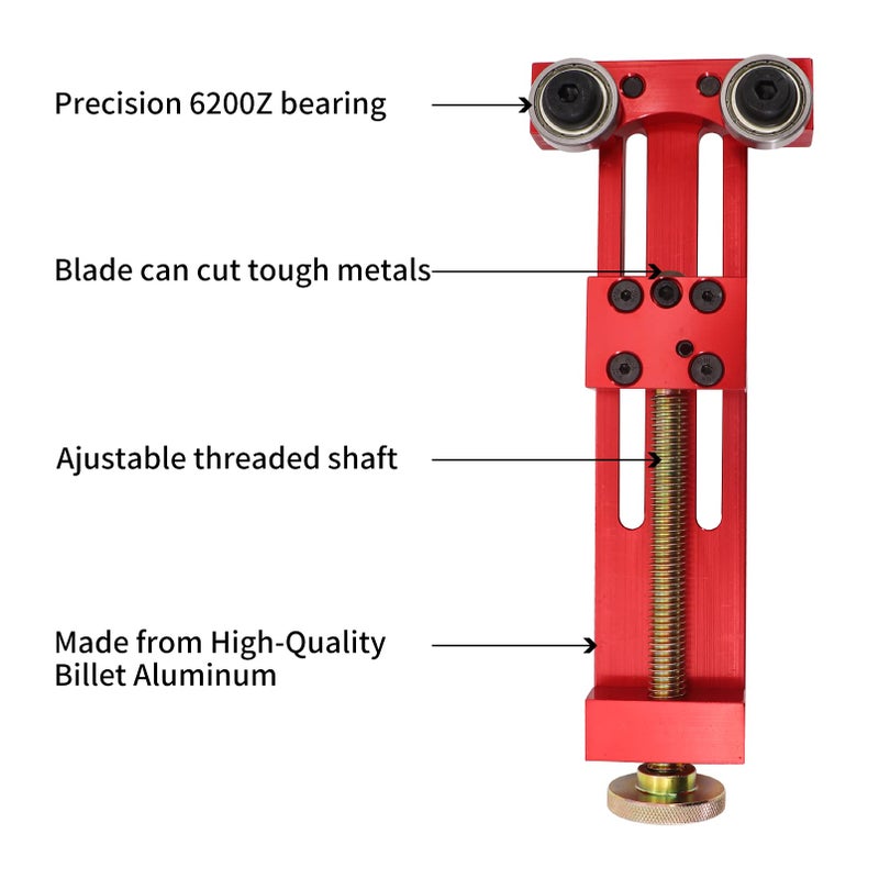 Dokili 66490 Oil Filter Cutter,Oil Filter Cutting Tool Fits Filters Up To 5 1/2 Inch Diameter red - Image 2
